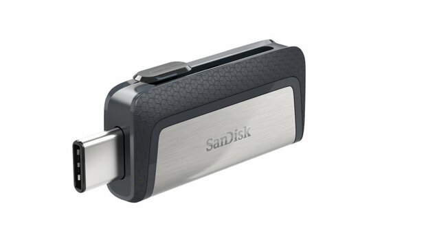 Sandisk Ultra Dual Drive | 32GB USB-C 3.2 & USB-A 3.2 Flash Drive | Zilver