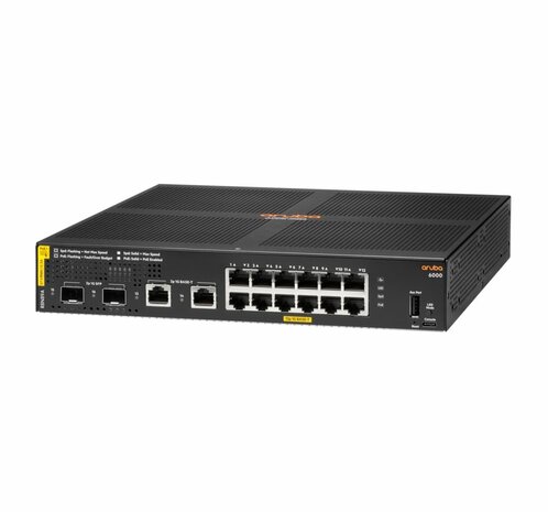 Aruba 6000 12G Class4 PoE 2G/2SFP 139W Managed L3 Gigabit Ethernet (10/100/1000) Power over Ethernet (PoE) 1U