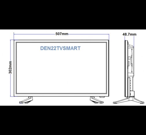 Denson DEN22TV SMART 22inch LED TV CD fastscan 