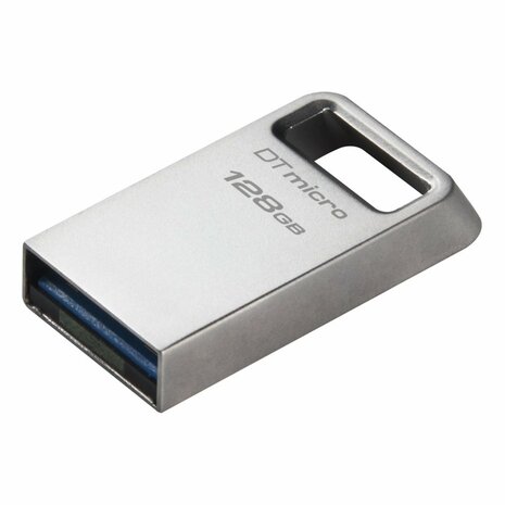 Kingston Technology DataTraveler Micro USB flash drive 128 GB USB Type-A 3.2 Gen 1 (3.1 Gen 1) Zilver