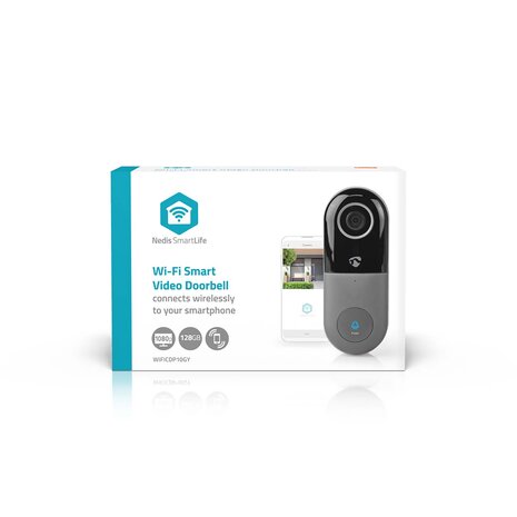 SmartLife Videodeurbel Wi-Fi IP54 Met bewegingssensor Transformator 