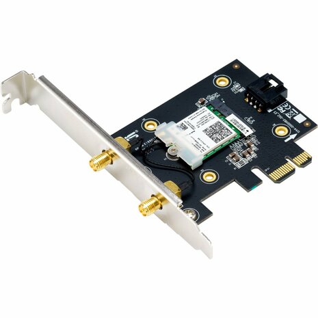 US PCE-AX3000 | Interne Wi-Fi 6 & Bluetooth Adapter | PCIe | Dual-band 3000 Mbps | Inclusief antennebasis
