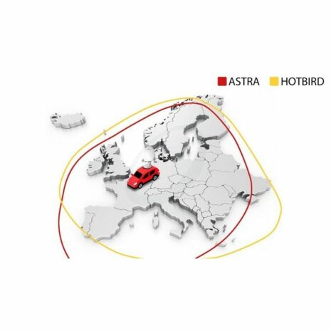 SELFSAT SNIPE DISH 2 BT Connect 85cm Twin Auto Skew volautomatische satellietantenne