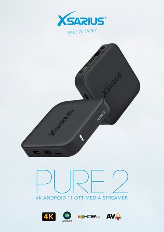 Xsarius Pure 2 UHD 4k Android 11 Media Player