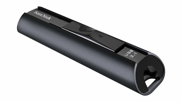 SanDisk Extreme Pro | 128GB USB-A 3.2 Flash Drive | Zwart
