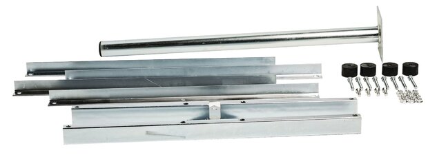 ASAT Tegelvoet / Balkon standaard 4 x 30x30 cm Demontabel met buis lengte 75 cm (verlengbaar)