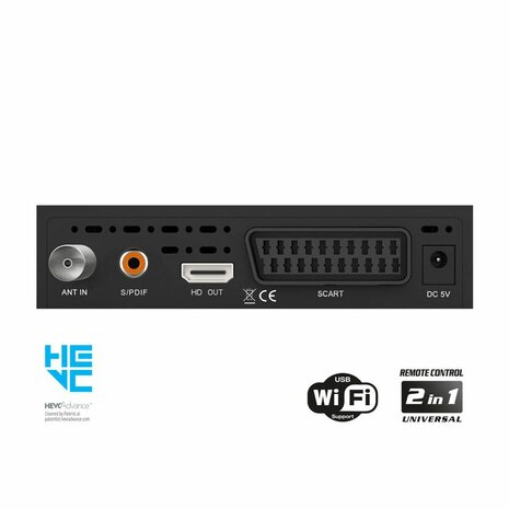 Edision Picco Pro T265 LED DVB-T2/C H.265 FTA Ziggo/KPN