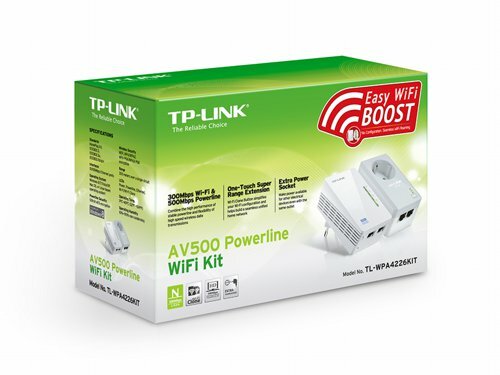 TP-Link TL-WPA4226 KIT | Powerline Adapter Set | 600 Mbps | Wi-Fi N300 | Fast Ethernet | Met Stopcontact | Wit