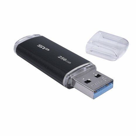 Silicon Power Blaze B02 | 256GB USB-A 3.2 Flash Drive | Zwart