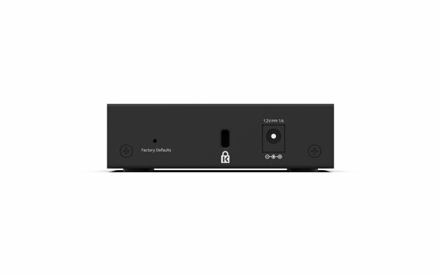 NETGEAR GS305E | 5-poorts Gigabit Ethernet Smart Managed Plus Switch | Webbeheer | QoS & VLAN Ondersteuning | Zwart