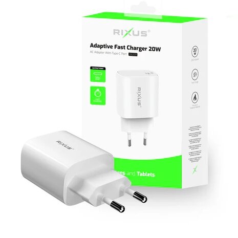 us RX209 Adaptive Fast Charger USB-C 20W White