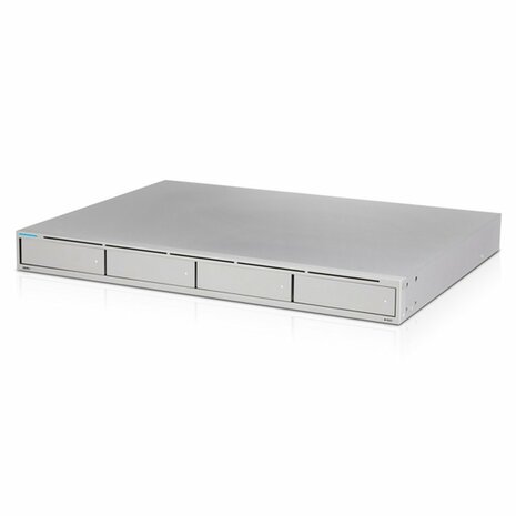Ubiquiti UniFi Protect UNVR | Netwerk Video Recorder (NVR) | 4x 2.5"/3.5" HDD Bays | 1x 10G SFP+ & 1x Gigabit Ethernet | RAID 1/5 | 1U Rackmount | Grijs