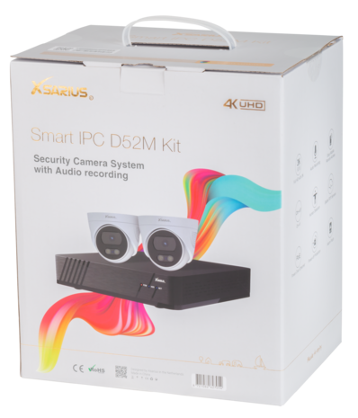 Xsarius Smart IPC D52M Kit &ndash; Geavanceerd Beveiligingscamera Systeem met Audio-opname