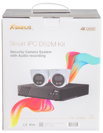 Xsarius Smart IPC D52M Kit &ndash; Geavanceerd Beveiligingscamera Systeem met Audio-opname