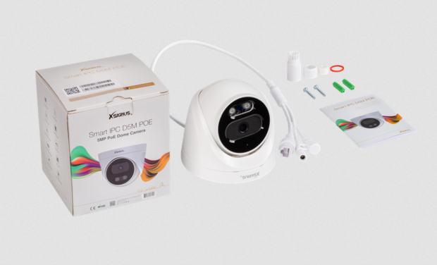 Xsarius Smart IPC D5M POE &ndash; 3K Beveiligingscamera met 5MP, PoE, Audio en Bewegingsdetectie