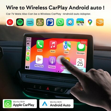 Mutant Provip Box &ndash; Draadloze CarPlay- en Android Auto-adapter met HDMI voor entertainment in de auto