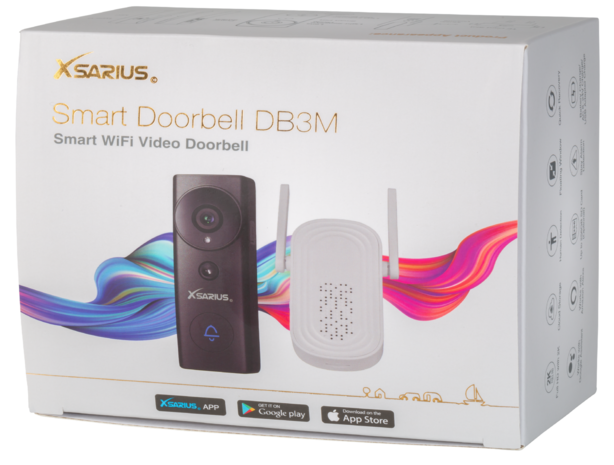 Xsarius Smart Doorbell DB3M &ndash; 2K Videodeurbel met Slimme Detectie en Cloudopslag