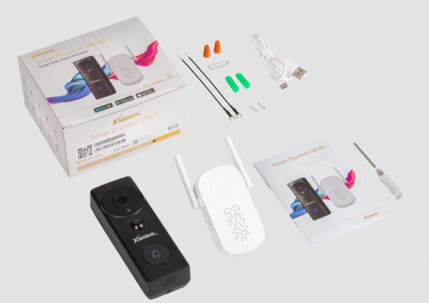 Xsarius Smart Doorbell DB3M &ndash; 2K Videodeurbel met Slimme Detectie en Cloudopslag
