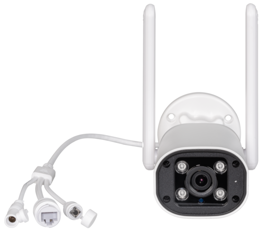 Xsarius Smart IPC B4M WiFi &ndash; Dual-Light Bullet Camera met Gezichtsdetectie, Cloudopslag en Spraakbesturing