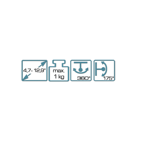 My Wall HT3 Tablethouder voor autohoofdsteun