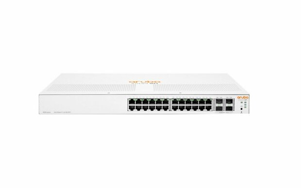 Aruba Instant On 1930 | Managed L2/&shy;L3 Switch | 24 Poorten | Gigabit Ethernet (10/100/1000 Mbps) + 4 SFP/SFP+ | 1U Rack | Wit