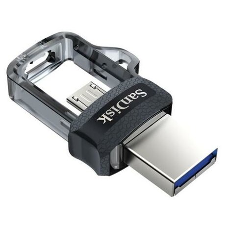 Hama 173385 | 64GB USB Flash Drive | USB Type-A / Micro-USB | Zwart, Transparant