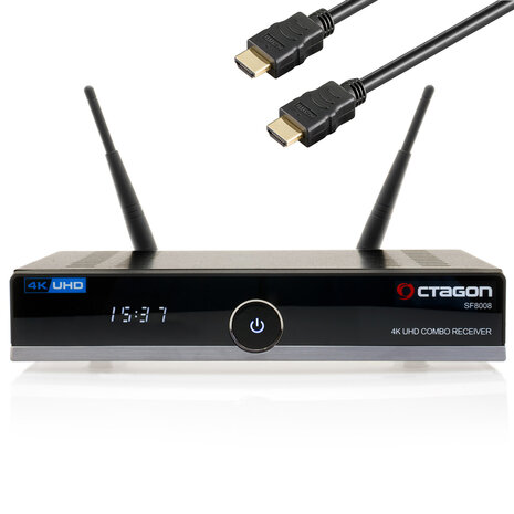 OCTAGON SF8008 4K UHD HEVC COMBO DVB-S2X en DVB-C/T2 Dual WIFI
