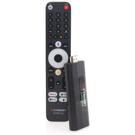 OCTAGON SPIRIT NANO 4K UHD HDR10+ ANDROID TV Stick OTT MEDIA STREAMING 5G WLAN BT RCU