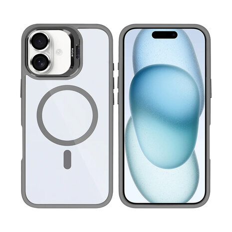 Rixus Premium Protective Iphone 16 Clear/grey