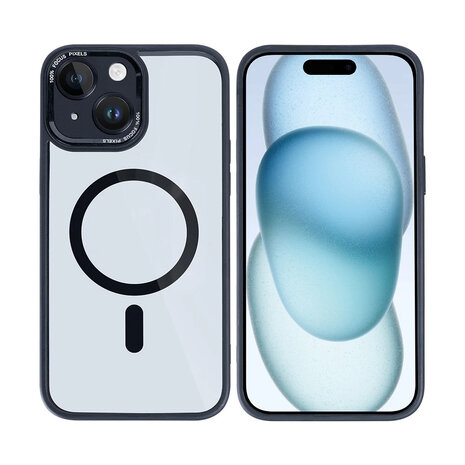 Rixus Metal Lens Protection Case Iphone 15 black/smoked