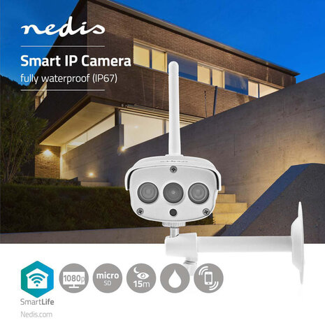 Nedis Smart Ip Camera Fully Waterproof (IP67)