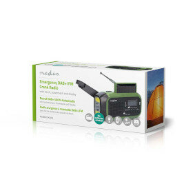Noodradio  Draagbaar Model DAB+ / FM Batterij Gevoed Handslinger Solar Powered USB Gevoed  Wekker 