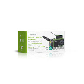 Noodradio  Draagbaar Model DAB+ / FM Batterij Gevoed Handslinger Solar Powered USB Gevoed  Wekker 