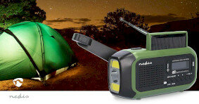 Noodradio  Draagbaar Model DAB+ / FM Batterij Gevoed Handslinger Solar Powered USB Gevoed  Wekker 