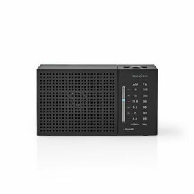 FM-Radio  Draagbaar Model AM / FM Batterij Gevoed  Analoog  1.5 W Zwart-Wit Scherm Koptelefoonoutput | IP20 | Zwart