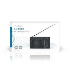 FM-Radio  Draagbaar Model AM / FM Batterij Gevoed  Analoog  1.5 W Zwart-Wit Scherm Koptelefoonoutput | IP20 | Zwart
