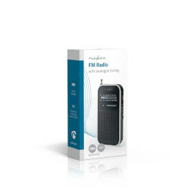 FM-Radio  Draagbaar Model  AM / FM Batterij Gevoed Analoog 1.5 W Zwart-Wit Scherm Koptelefoonoutput  IP20 