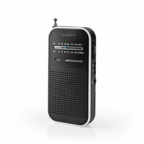 FM-Radio  Draagbaar Model  AM / FM Batterij Gevoed Analoog 1.5 W Zwart-Wit Scherm Koptelefoonoutput  IP20 