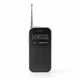 FM-Radio  Draagbaar Model  AM / FM Batterij Gevoed Analoog 1.5 W Zwart-Wit Scherm Koptelefoonoutput  IP20 