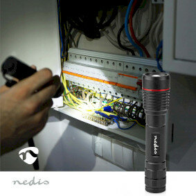 LED-Zaklamp  Batterij Gevoed 3.7 V DC 10 W N/A Incl. batterij(en) Oplaadbaar  Nominale lichtstroom: 1000 lm Lichtbereik: 200 m  Stralingshoek: 10 &deg;