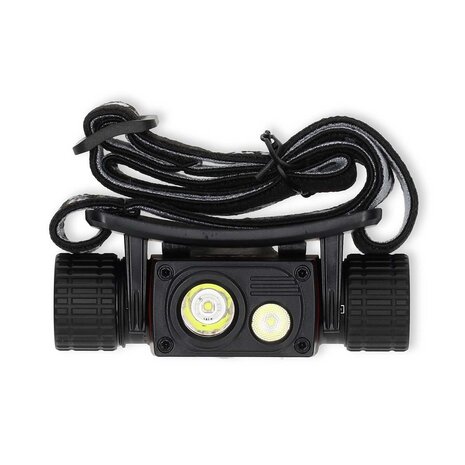LED hoofdlamp  Batterij Gevoed / USB Gevoed  3.7 V DC Incl. batterij(en) Oplaadbaar Nominale lichtstroom: 1000 lm  Lichtbereik: 180 m