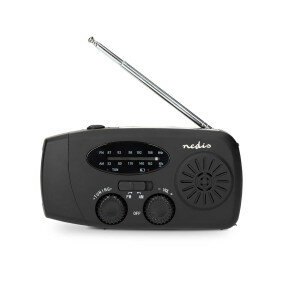 Noodradio  Tafelmodel AM / FM Powerbank-functie Accu gevoed / Handslinger / USB Gevoed 