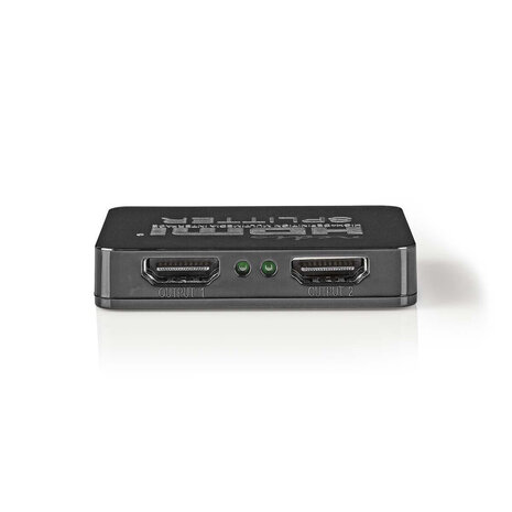 HDMI Splitter  2 poort(en) 2x HDMI Output  4K@30Hz 2.25 Gbps ABS PVC Zwart