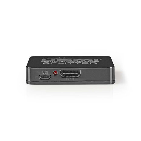 HDMI Splitter  2 poort(en) 2x HDMI Output  4K@30Hz 2.25 Gbps ABS PVC Zwart