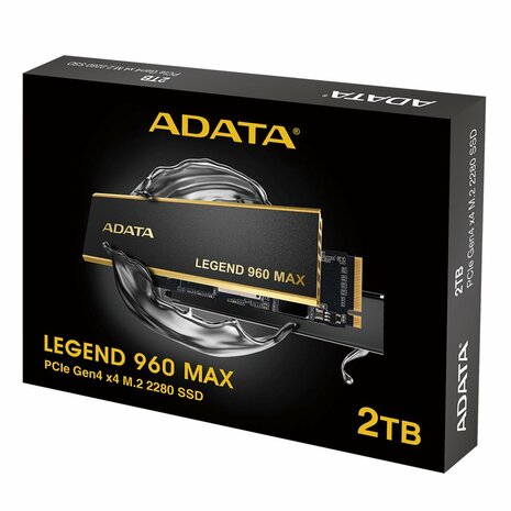 ADATA Legend 960 Max | 2TB NVMe SSD | M.2 Gen4 | 7400 MB/s Lezen | 6800 MB/s Schrijven