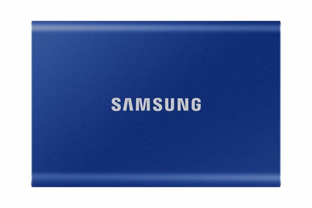 Samsung T7 | Externe SSD | 1TB | USB 3.2 Gen2 | 1.050MB/s Lezen | 1.000MB/s Schrijven | Blauw