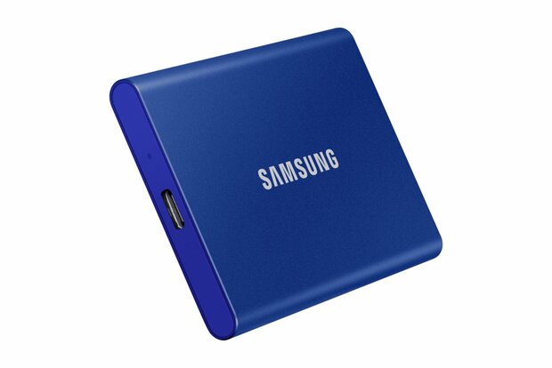 Samsung T7 | Externe SSD | 1TB | USB 3.2 Gen2 | 1.050MB/s Lezen | 1.000MB/s Schrijven | Blauw