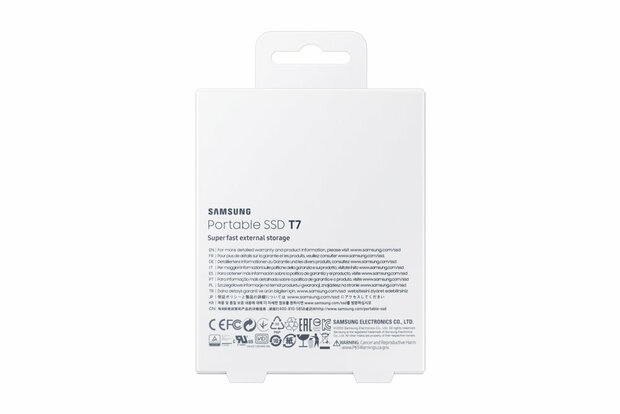 Samsung T7 | Externe SSD | 2TB | USB 3.2 Gen 2 | 1.050MB/s | Grijs | Compact & Snel
