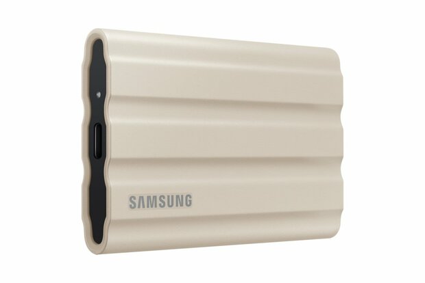 Samsung T7 Shield | Externe SSD | 2TB | USB 3.2 Gen2 | 1.050MB/s Lezen | 1.000MB/s Schrijven | Beige