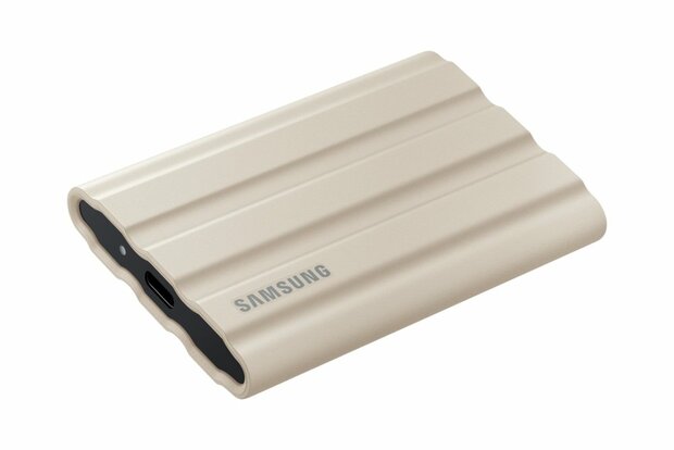 Samsung T7 Shield | Externe SSD | 2TB | USB 3.2 Gen2 | 1.050MB/s Lezen | 1.000MB/s Schrijven | Beige